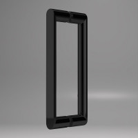 Душевая дверь VINCEA dice 1200, черный, стекло прозрачное VDS-4D120CLB