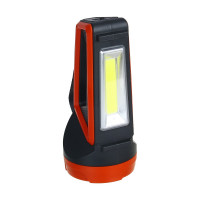 Фонарь прожектор Ермак LED + COB, 6 режимов, 2400мАч, USB кабель, 9x9х20см, пластик 223-073