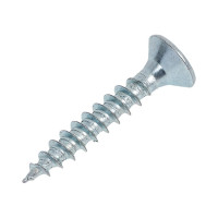 Универсальный саморез КВАДРА 2.5x16 белый, потайная голова, цинк, кор. 200 шт. 253016007200