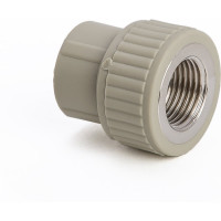 Комбинированная муфта LAMMIN ppr вр 32x1" 60/20 серый Lm31043032025G