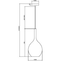 Подвесной светильник MAYTONI duality 1хe27x60w металл черный MOD271PL-01B3
