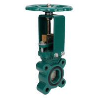 Задвижка шиберная DN.ru G40-S304-M-1W-SR-FB Ду100 Ру16 односторонняя, выдвижной шток D040-06852