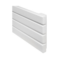 Горизонтальный радиатор c нижним подключением ARBIOLA Liner Gorizont V 1200-36-04 секции GVR, RAL 9016 матовый белый 258338