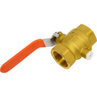 Шаровой кран с отверстием под термодатчик AVEKTRA ДУ 25 4687204536328