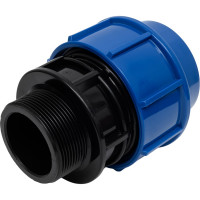 Муфта компрессионная для ПЭ труб нр LAMMIN 63x2" Lm34103063050