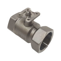 Двухходовой шаровой кран TECHNO 2040B из нержавеющей стали, под привод DN40, G1 1/2, КVS 40 660240-2