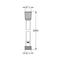Душевой шланг Grohe Rotaflex 2000 мм, TwistStop 28413002