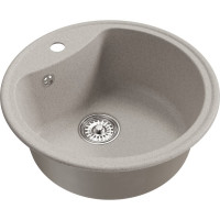 Мойка MIXLINE ML-GM09 круглая, серая 310, 510 мм, глубина чаши 190 NEW 551799