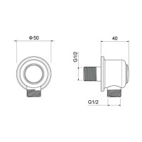 Шланговое подсоединение Aquatek КЛАССИК AQ2461CR 00000135427