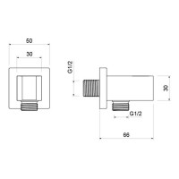 Шланговое подсоединение Aquatek с держателем AQ2463CR 00000135433