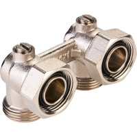 Узел нижнего подключения радиатора SANEXT Н-образный угловой R3/4 х G3/4 евроконус 4964