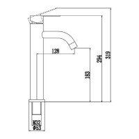 Смеситель для умывальника Fmark FS8211C 25169