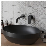 Смеситель для раковины Вива Стайл встраиваемый Paini черный P4YO208