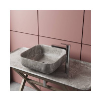 Смеситель для раковины Paini Arena с донным клапаном, высокий излив, хром 16695