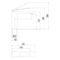 Смеситель для раковины Savol бронза S-009001C 25183