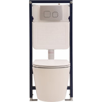 Комплект Alcora Stella Tornado DPL инсталляция Grant кнопка chrome 51797480+7107CHROME