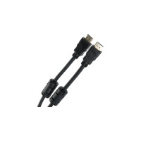 Кабель Telecom HDMI-19M --- HDMI-19M, ver 2.0+3D/Ethernet, 2 фильтра, 3m TCG200F-3M