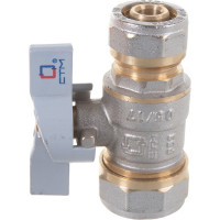 Шаровой кран для воды СТМ СТАНДАРТ 16х20, ц/ц бабочка CWPB1620