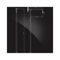 Душевой круглый релинг Elghansa 1190-1350 мм SB-2A