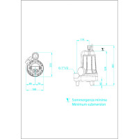 Погружной насос Dreno Pompe ALPHA V 2 M/G 2000238