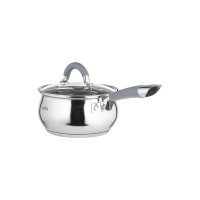 Сотейник Lara BELL нержавеющая сталь 16x8.5 см, 1.8 л, капсулированное индукционное дно, крышка LR03-14