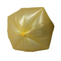 Мешки для мусора 35 л, желтые, пнд, 8 мкм, в рулоне 30 шт, 48x58 см Luscan 1694309