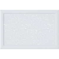 Экран для радиатора Cosca Decor Fresa перфорация, цветы, 600x900 мм, белый СПБ072588