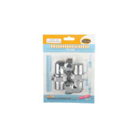 Угловая американка Terma 3/4" в/н, хром, для полотенцесушителя, пара 01526 29195
