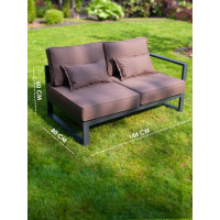 Диван с левым подлокотником Callisto mobili Лагуна 2-х местный, шоколад М401.4Е04