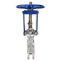 Задвижка шиберная DN.ru SS316-SS316-EPDM-1W-W Ду65 Ру10 со штурвалом и выдвижным штоком D040-05735