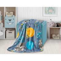 Покрывало-плед для детей Guten Morgen Велсофт, Космос, 150x200 см ПФ-Косм-150-200