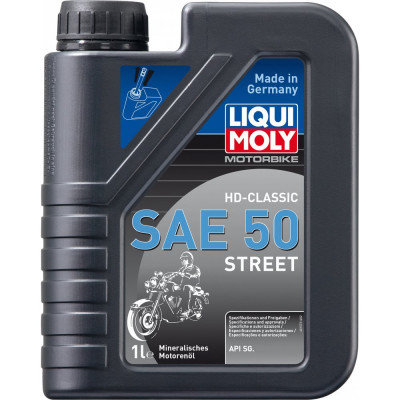 Минеральное моторное масло 4T для четырехтактных мотоциклов LIQUI MOLY Racing HD-Classic 50 SG 1572