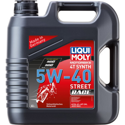 Синтетическое масло 4T для четырехтактных мотоциклов LIQUI MOLY Motorbike 4T Synth Street Race 5W-40 1685