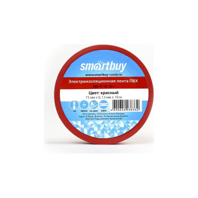 Изолента Smartbuy SBE-IT-15-10-r