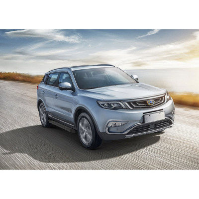 Алюминиевые пороги для Geely Atlas 2018-н.в., 173 см Rival Black F173ALB.1903.2