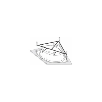 Каркас к ваннам Veronela corner Cavallo corner Catalina Vagnerplast VPK140140
