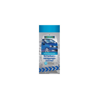 Влажные салфетки для стекол, зеркал и фар RAVENOL 1360703-001-02-000