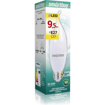 Лампа Smartbuy SBL-C37Can-9_5-30K-E27