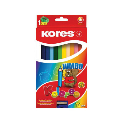 Трехгранные цветные карандаши Kores Jumbo 93512.01 128905