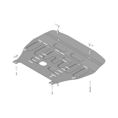 Стальная защита двигатель/КПП, Kia Sor 2020-, Carnival 2021-, Hyundai Santa Fe 2021- ООО Трио Сервис MOTODOR 71010