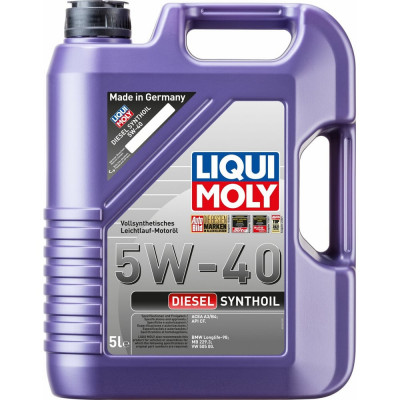 Синтетическое моторное масло LIQUI MOLY Diesel Synthoil 5W-40 CF A3/B4 1341