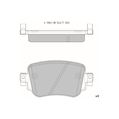 Дисковые тормозные колодки Avantech AV161 1740214