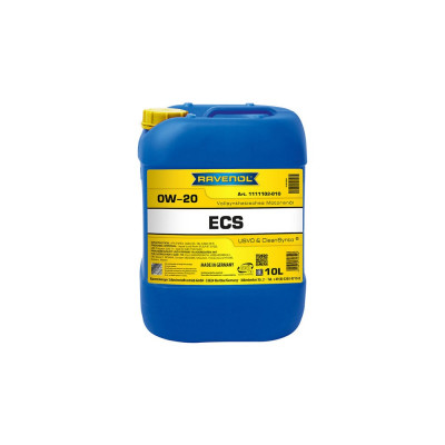 Моторное масло RAVENOL ECS EcoSynth SAE 0W-20, 10 л 1111102-010-01-999