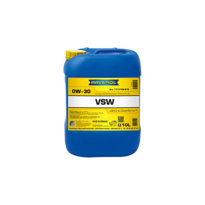 Моторное масло RAVENOL VSW SAE 0W-30, 10 л 1111106-010-01-999