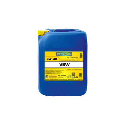 Моторное масло RAVENOL VSW SAE 0W-30, 20 л 1111106-020-01-999