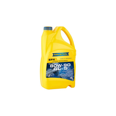 Трансмиссионное масло RAVENOL Getriebeoel EPX SAE 80W-90, GL-5, 4 л 1223205-004-01-999