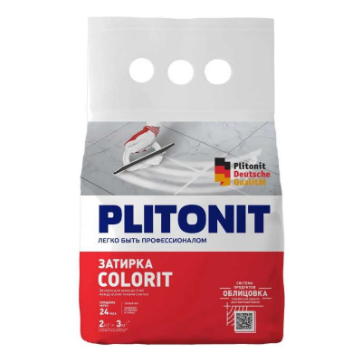 PLITONIT Затирка Colorit (1,5-6мм) Светло-бежевая 2кг 18886 Н006087