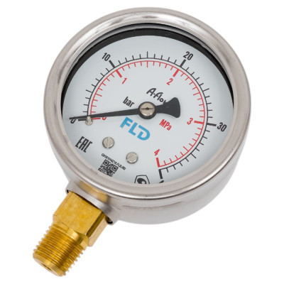 A-Flow ; Манометр от 0 до 40бар, D63мм, NPT 1/4