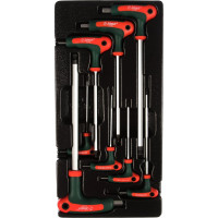 Набор L-ключей 6-тигранных и шарообразных Hans TT-20