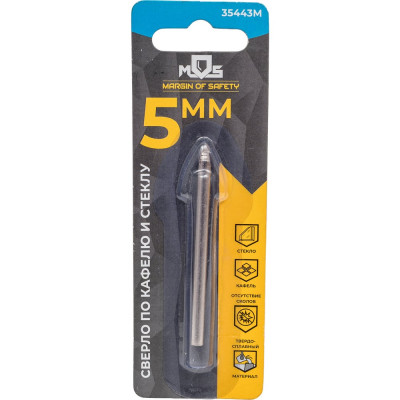Сверло по кафелю и стеклу 5 мм MOS 35443М